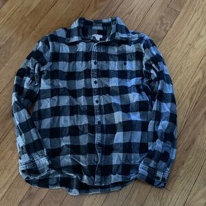 Merona Button down shirt- Black and Gray size medium